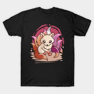 Lesbian Cute Kitsune T-Shirt